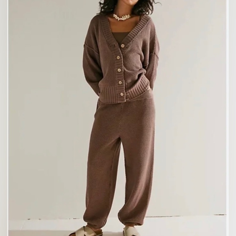 Free People Chocolate Brown Women's Cardigan